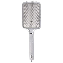 Load image into Gallery viewer, Olivia Garden Expert Care Rectangular Nylon Bristles Brush - Silver