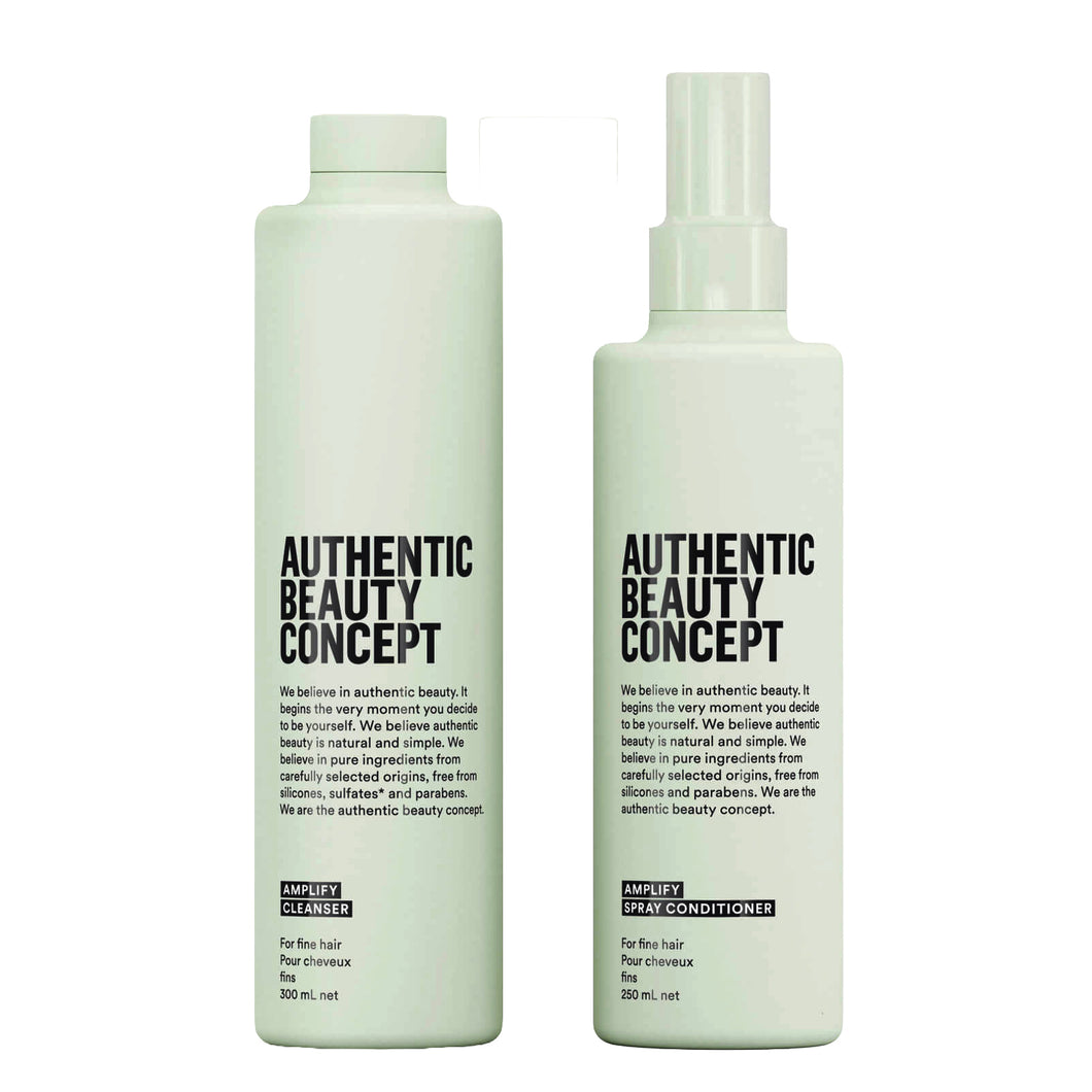 Authentic Beauty Concept Amplify Duo - Cleanser & Spray Conditioner