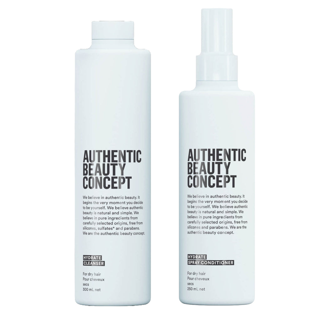 Authentic Beauty Concept Hydrate Duo - Cleanser & Spray Conditioner