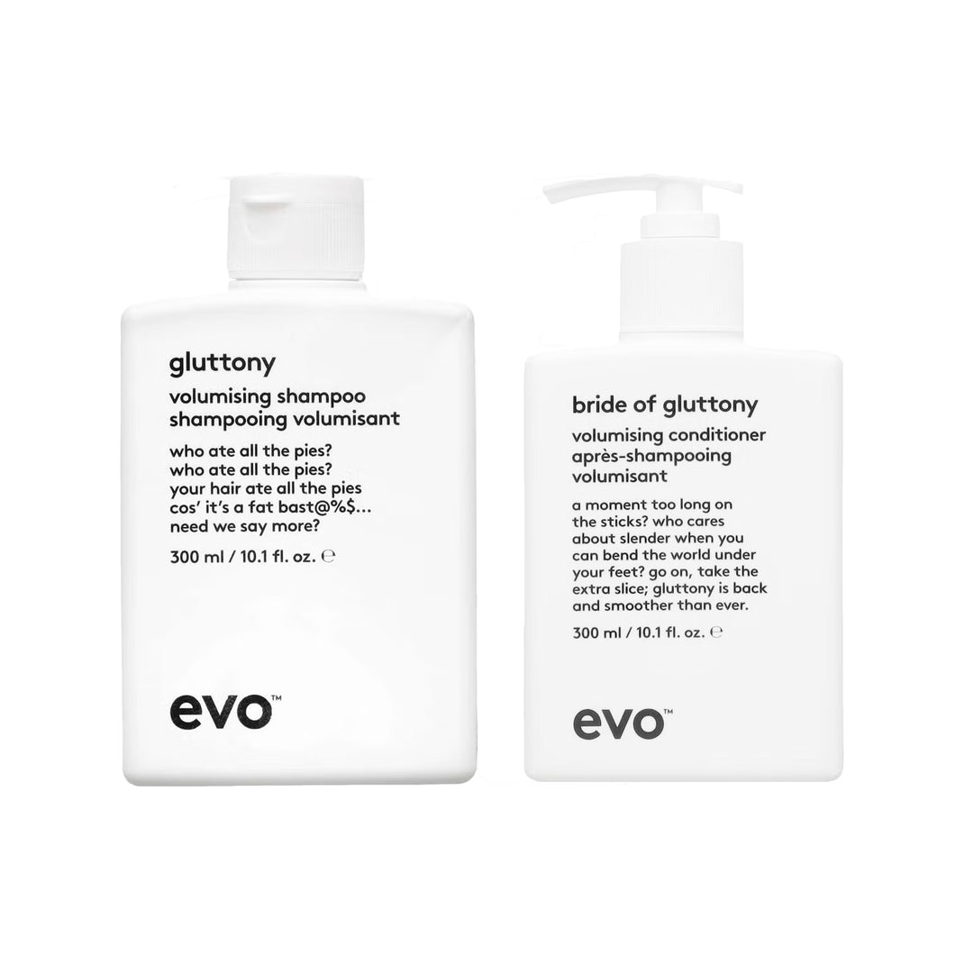 Evo Gluttony Volumising Duo - 300ml