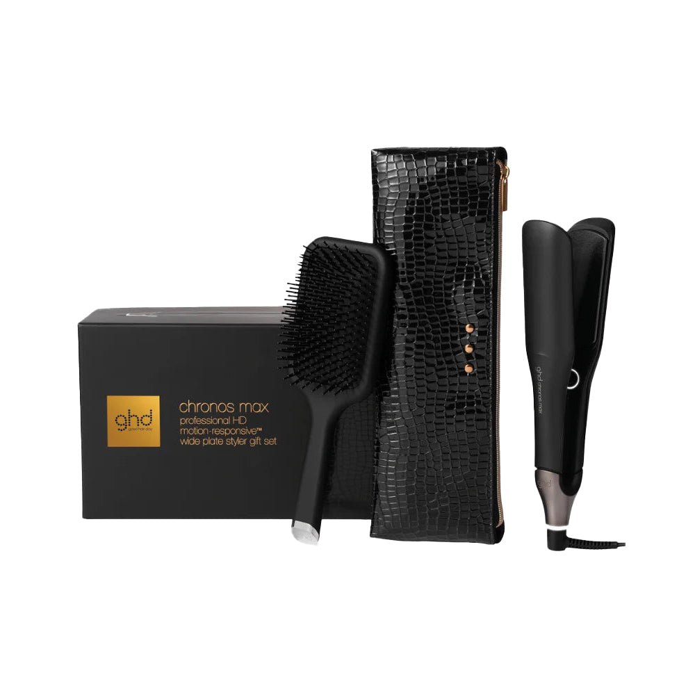 GHD Chronos Max Professional HD Motion-Responsive Wide Plate Styler Christmas Gift Set