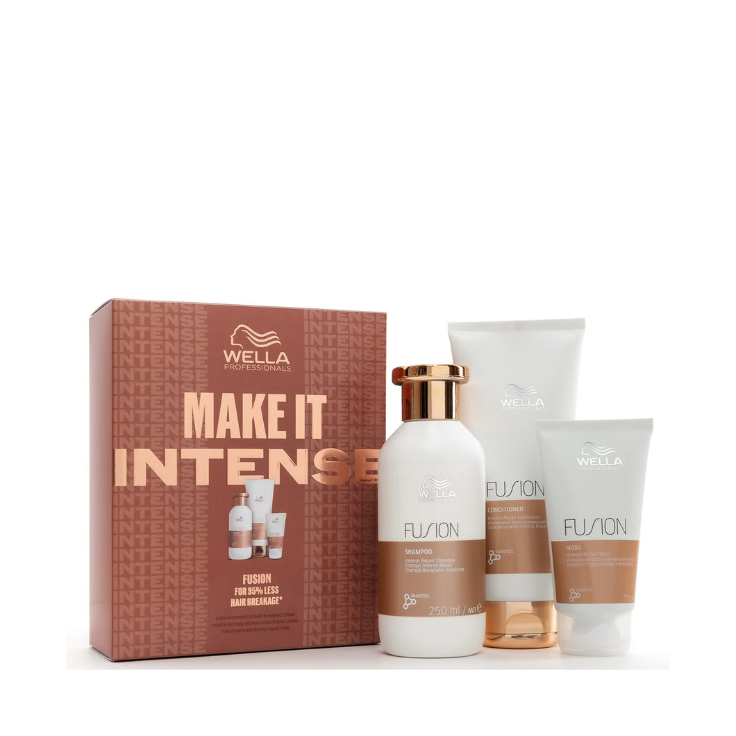 Wella Make It Intense Fusion Trio Gift Set (Worth £49)