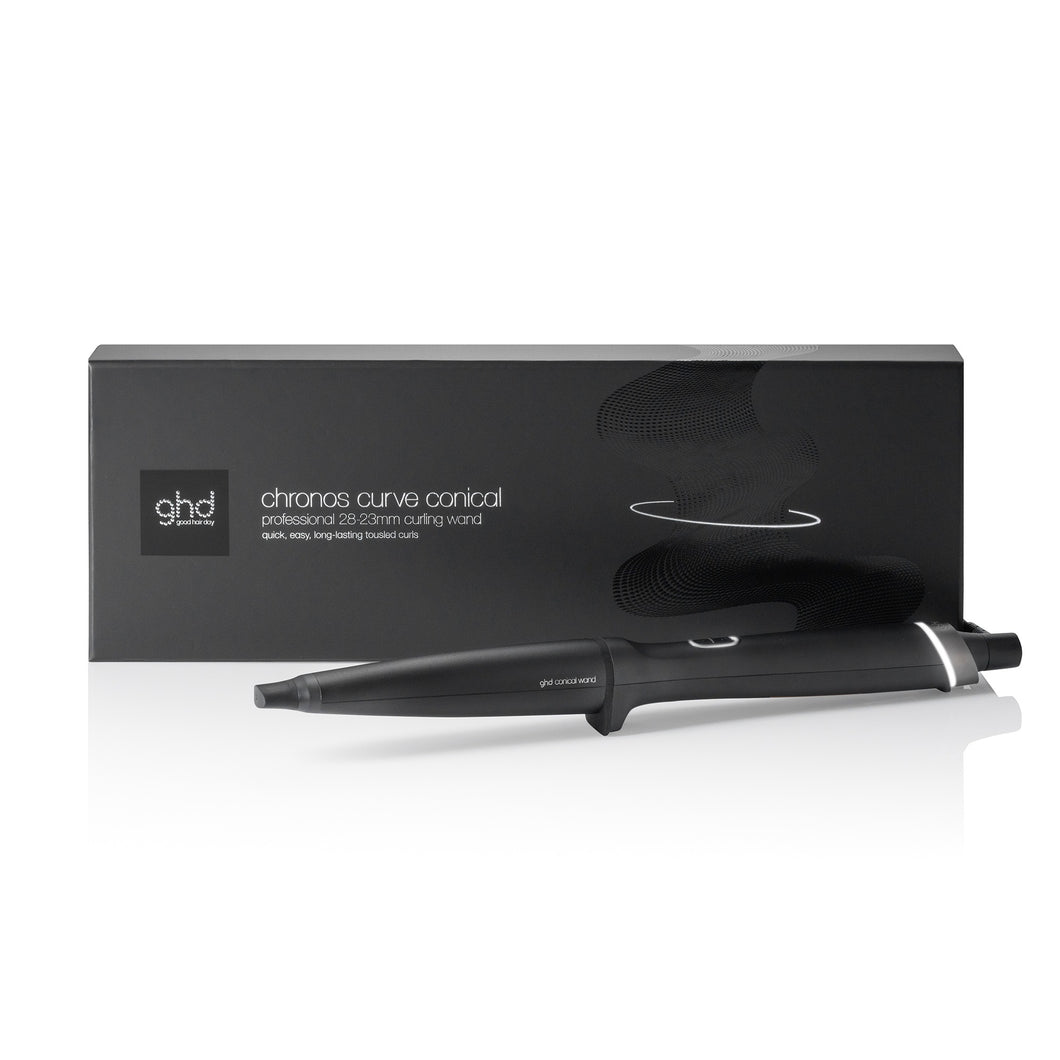 GHD Chronos Curve Conical Professional 28-23mm Curling Wand - Black