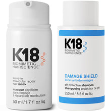 Load image into Gallery viewer, K18 Damage Shield ph Maintenance Duo - Shampoo &amp; Mask
