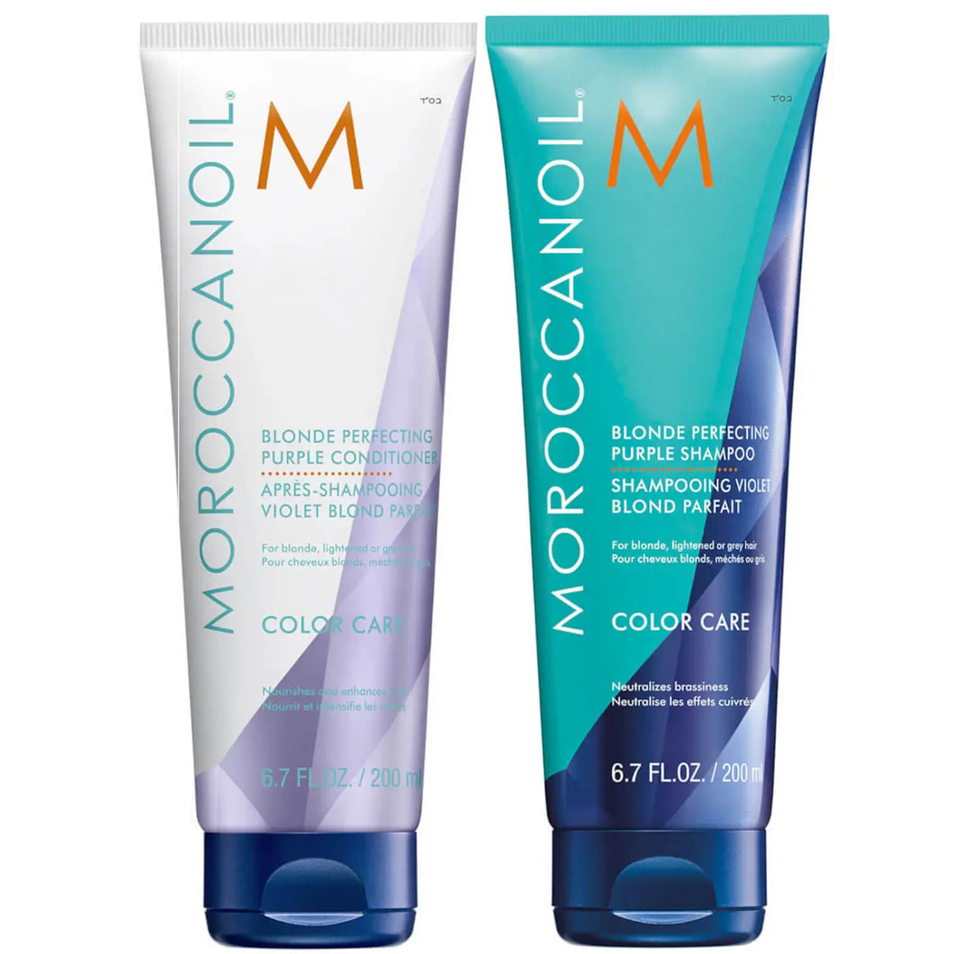 Moroccanoil Blonde Perfecting Duo - Shampoo & Conditioner