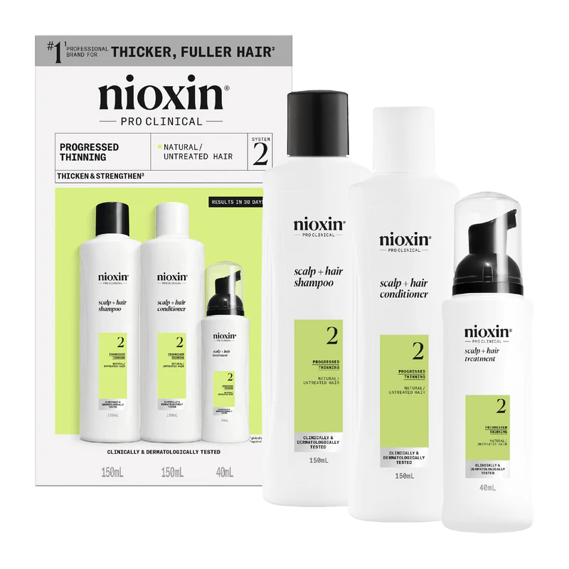 Nioxin System 2 Starter Kit (Natural Hair with Progressed Thinning)