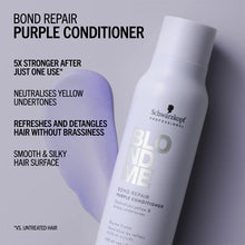 Load image into Gallery viewer, Schwarzkopf BLONDME Bond Repair Purple Conditioner
